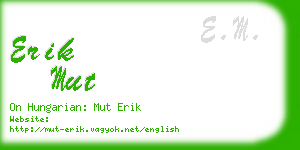 erik mut business card